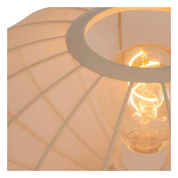 Lucide CORINA - Lampe de table - Ø 40 cm - 1xE27 - Crème - détail 1